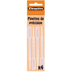 Cléopâtre - Pipette de précision pour résine 4 pièces