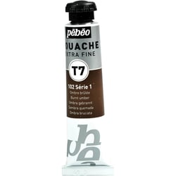 Tube 20ml Peinture Gouache T7 extra fine OMBRE BRULEE PÉBÉO