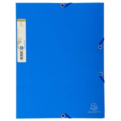 Chemise 3 rabats à élastique carte recyclée 380g/m2 Forever - A4 - Bleu clair - x 25 - Exacompta