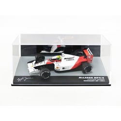 Véhicule miniature de collection - PROMOCAR - McLaren Honda MP4/6 1/43 - World Champion 1991 - Ayrton Senna - Rouge/Blanc