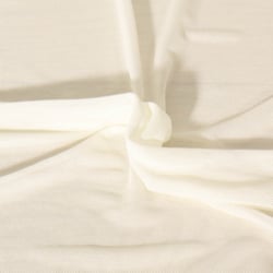 Tissu Tulle  extensible d'habillement Maëlyne uni Ecru