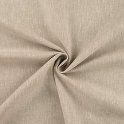 Tissu Lin Coton Chiné Beige