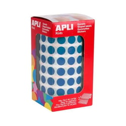 Apli Agipa - Gommettes rouleau Rond Ø 10,5 mm bleu x 5 192
