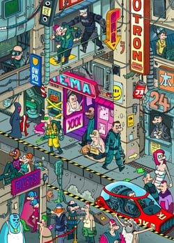 Puzzle 500 pièces - Cyberpunk - Grafika