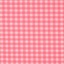 Tissu vichy Lyna rose sur fond Blanc - Au mètre