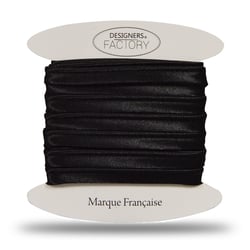 Passepoil satin noir vendu par 5 mètres – designers-factory