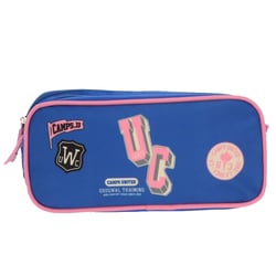 Trousse rectangulaire Camps Boy 22 CM - 2 Compartiments Rose