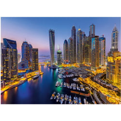 Puzzle ville de dubai au crepuscule 1000 pieces - collection pays - clementoni - 39381