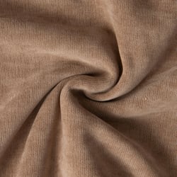 Tissu Maille Velours double face Cerys   sur fond Taupe