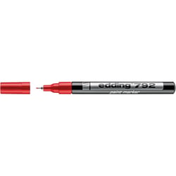 Lot de 10 marqueurs peinture permanents - EDDING - Pointe extra-fine 0,8 mm - Rouge