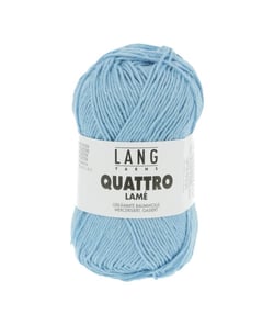 Fil à tricoter de coton QUATTRO LAME - Lang Yarns 21 Bleu