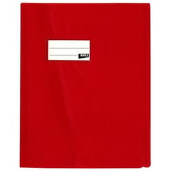 PROTEGE CAHIER PVC 19/100 17X22 ROUGE