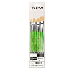 7 pinceaux - Plat - Brosse - Fibres synthétiques - Multi-usages - Da vinci - Série 379
