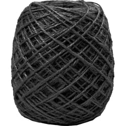 Chanvre naturel, ép. 1-2 mm, noir, 150 m/ 1 rouleau