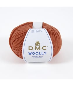 Pelote 100% Laine Vierge Woolly - DMC 131 Orange brulee