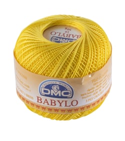 Fil à crocheter Babylo Gross. 10 - Col. 973 - Jonquille
