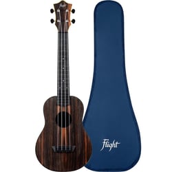 Flight Music TUS55 Amara - Ukulélé soprano - 4 cordes - Marron