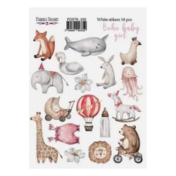 Planche de stickers couleur embelissement Fabrika Decoru BOHO BABY GIRL 335