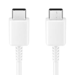 Samsung Câble USB-C vers USB-C 3A Charge 25W et Synchronisation 1,8m Blanc