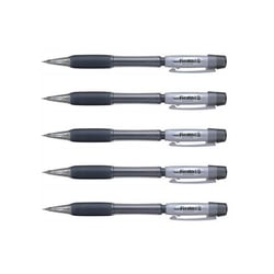 Lot de 5 porte-mines PENTEL Fiesta II - Pointe 0,5 mm - Corps noir