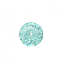 Carte de 6 boutons bleu transparent 14mm - Distrifil Vert