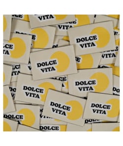 Étiquettes tissées ©ikatee - Dolce vita - x5 dolce vita