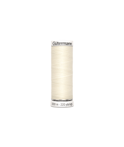 Fil à Coudre 100% polyester 200m - Gütermann 001 Ecru