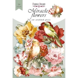 Die cuts formes décoratives scrapbooking Fabrika Décoru 54 pièces MIRACLE FLOWERS