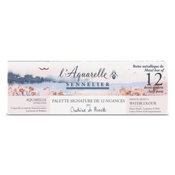 Peinture aquarelle - Extra-fine - Boite 12 demi-godets - Sennelier - L'Aquarelle par Ondine de Peretti