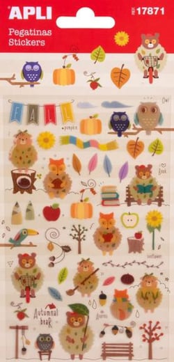 Stickers Automne 1 feuille