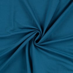Tissu Jersey Viscose uni Lia Bleu canard