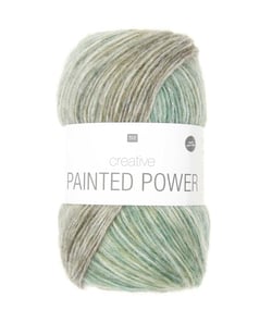 Pelote de laine Creative Painted Power - 100GR - Rico Design 015 Forest Greens