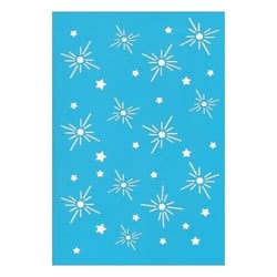 Pochoir plastique souple réutilisable 18,5 x 14,5 cm Fabrika Decoru ETOILE 067
