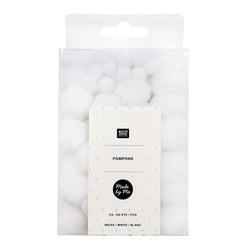 100 Pompons - Blanc