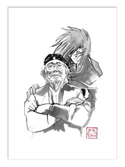 Affiche 30 x 40 cm - Leiji Matsumoto - Pechane Sumie