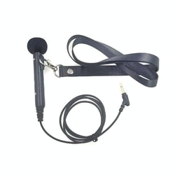 Microphone Main Libre Couleur Chair Avec Haut-Parleur Et Cordon 1m Noir YONIS