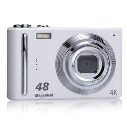 Appareil Photo Numérique 4K HD Zoom 16X Stabilisation Image Pour Photos Époustouflantes Blanc YONIS