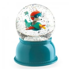 Veilleuse boule a neige – Avion - Djeco - Bleu