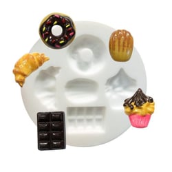 2 moules en silicone gourmandises pour pâte polymère