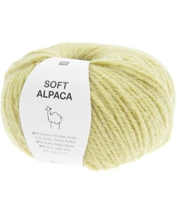 Pelote de laine et Alpaga SOFT ALPACA - Rico Design 16 Citron