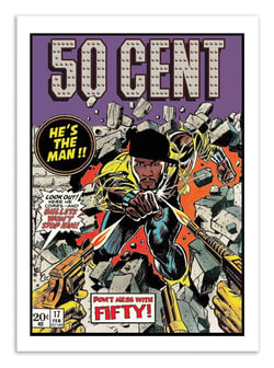 Affiche - 50 Cent Comics - David Redon