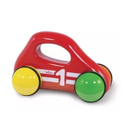 voiture en bois 1er age rouge