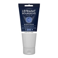 Peinture acrylique - Blanc de Titane - 008 - Fine - Lefranc Bourgeois - Tube 200ml