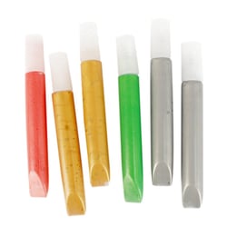 MégaCréa DIY - Stylo peinture 3D couleurs Métallisé 6 pièces