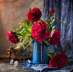 Puzzle 1000 pièces - Pivoines Roses - Grafika