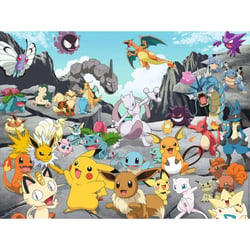Puzzle les pokemon à la montagne mewtwo pikachu dracaufeu 1500 pièces - collection dessin animé - ravensburger - 16784