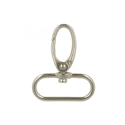 Mousqueton 30mm couleur argent