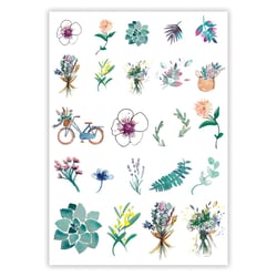 Tatouages éphémères - fleurs