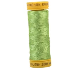 Bobine fil à broder 100% viscose 200m - Vert Pistache C510