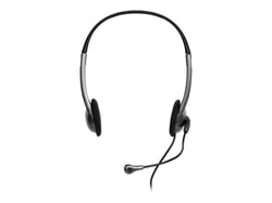 PORT Connect Casque audio stéréo avec micro prise jack 3.5mm noir